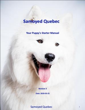 Samoyed quebec manual